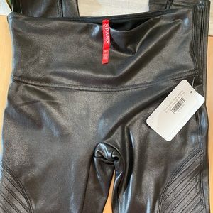SPANX Faux Leather Moto Leggings